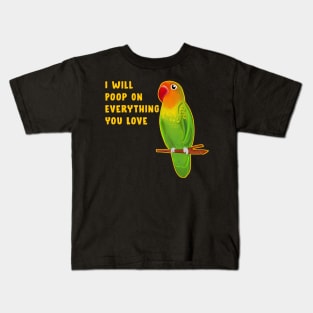 Funny Agapornis LoveBird Kids T-Shirt